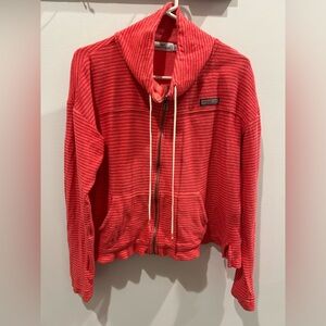 Vineyard Vines Red Striped Full Zip